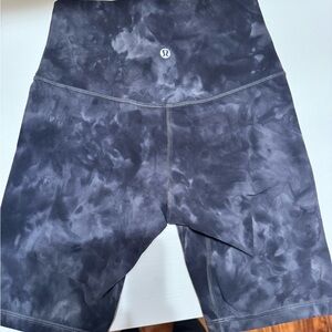 Lululemon Black Tie-Dye Shorts